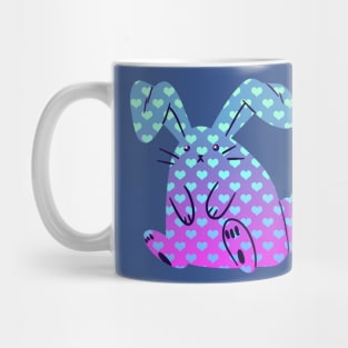 Heart Pattern Bunny Mug